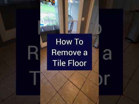 How To Remove a Ceramic Tile Floor