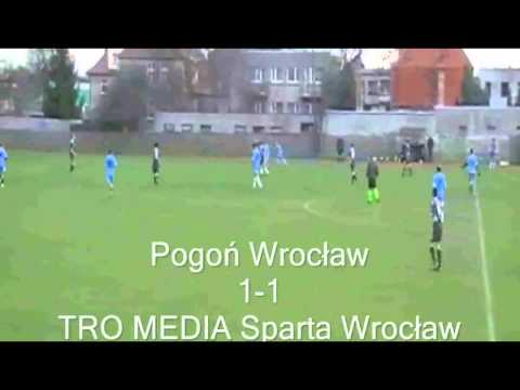 C - Klasa: Pogoń Wrocław - TRO MEDIA Sparta Wrocław - gol 1-1