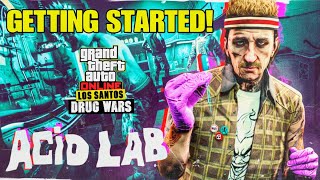 GTA Online - Getting Started LS Drug Wars DLC Acid Lab Setup!