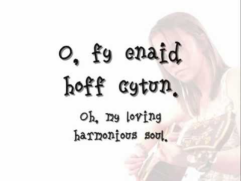 Enaid Hoff Cytun - Meinir Gwilym (geiriau / lyrics)