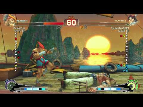 GamerBee [Adon] vs GoldenToy0821 [T.Hawk] SSF4 Japanese Online Ranked Matches - TRUE-HD