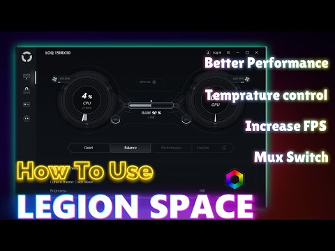 LENOVO SPACE :  New Performance Software for Legion And LOQ