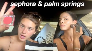 shopping at sephora & palm springs trip vlog!