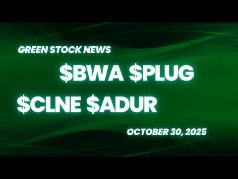 BorgWarner ($BWA) | Plug Power ($PLUG) | Clean Energy Fuels ($CLNE) | Aduro Clean Tech ($ADUR)