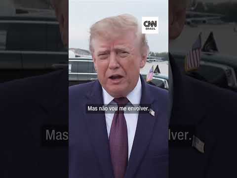 Trump diz que EUA permitiram entrada de Flávio, mas que não vai se envolver | CNN Brasil