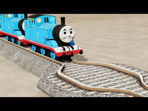 Thomas & Trains vs Wide Rails | BeamNG.Drive