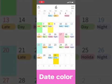 SHIFTAR: Work schedule planner video