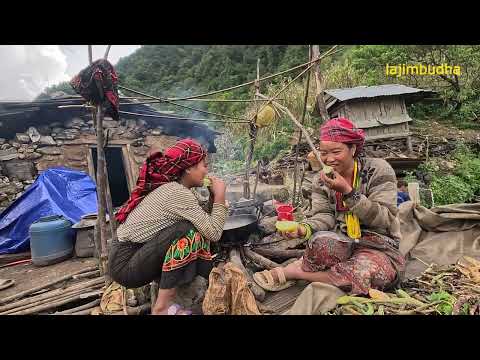 this is the relaxing village life in Nepal || lajimbudha ||