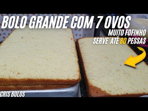 LARGE CAKE WITH ONLY 7 EGGS THAT SERVES UP TO 80 PEOPLE!