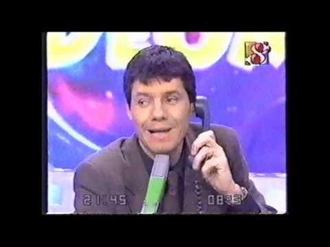 Tinelli llama por teléfono a Antonia Córdoba del Talar. Videomatch 1997.