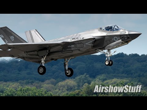 From the Tower! US Navy F-35C Lightning II Demo - Battle Creek Airshow 2024