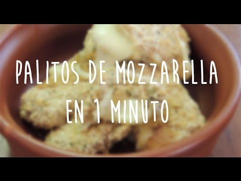 Palitos de Mozzarella en 1 minuto | Receta