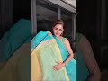 Blue And Green Combination Matka Saree Sea Blue Colour Lemon Yellow Pallu Yellow Blouse Piece