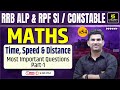 RRB ALP & RPF SI/Constable 2024 Maths | Time, Speed & Distance  #1 | Imp. MCQs | Munfed Sir