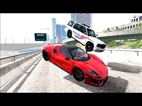 Speed Car VS Traffic Accident #8 High Speed Cars Crashes - BeamNG Drive