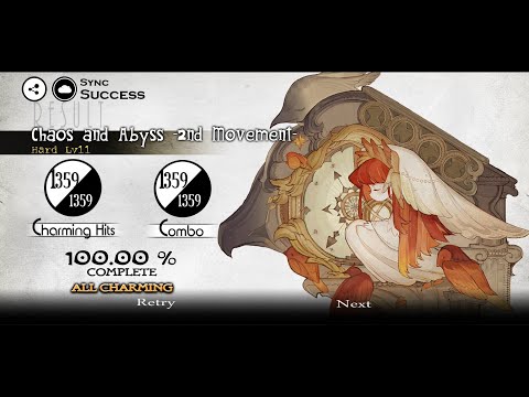 [DEEMO] Chaos and Abyss -2nd Movement- (Hard Lv11) 100.00% All Charming