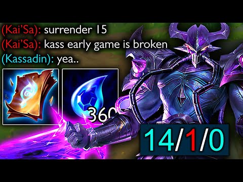 EARLY GAME KASSADIN IS BROKEN...THEY SURRENDERED AT 15