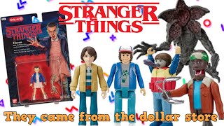 STRANGER THINGS FIGURES AT THE DOLLARAMA