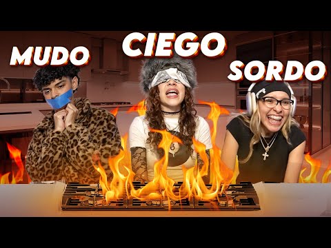 CIEGO SORDO Y MUDO COCINANDO *QUEMAN TODO* | KICK: ALONDRISSA💚💚