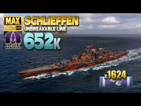 Schlachtschiff Schlieffen dominiert die "Unzerbrechliche Linie" - World of Warships