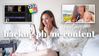 📽 iPhone Dump Routine to Backup | new year, nostalgic photo & video safekeeping, home videos