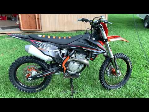 2019 KTM 350 sxf new graphics walkaround