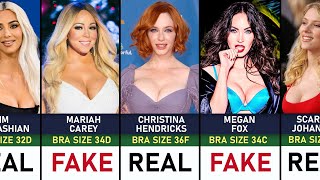Fake vs Real Breasts of Hollywood Celebrities