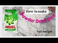 How To Make Powder Detergent Without A Machine