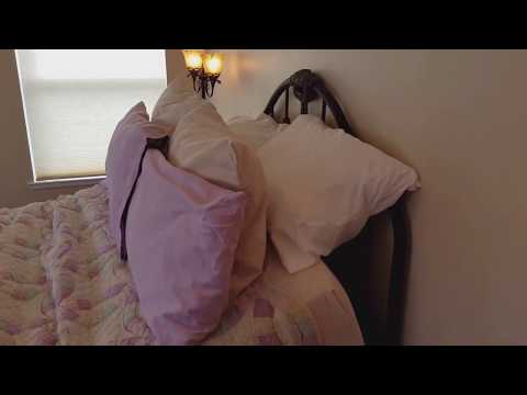 YouTube video about: How to stop pillows from falling behind adjustable bed?