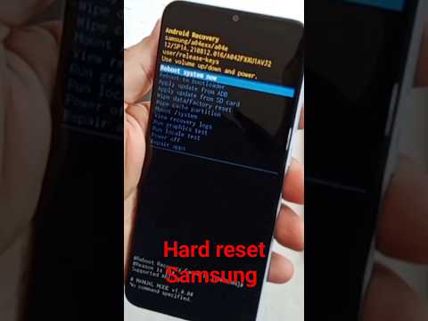 How to make a hard reset on Samsung Galaxy a04