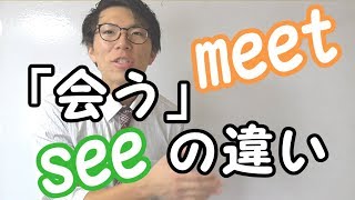 【英語】「会う」の違い～meet, see～