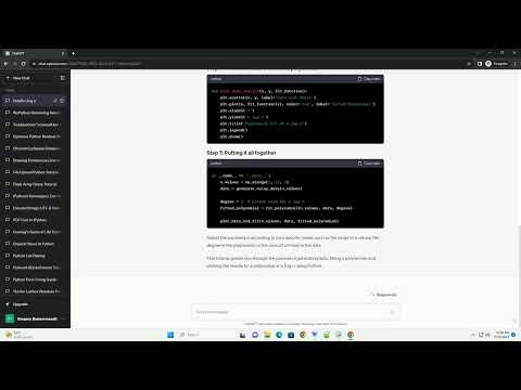 How Plot Polyfit N Log N With Python