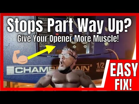Chamberlain Garage Door Opener Just STOPS When It Opens | EASY FIX!