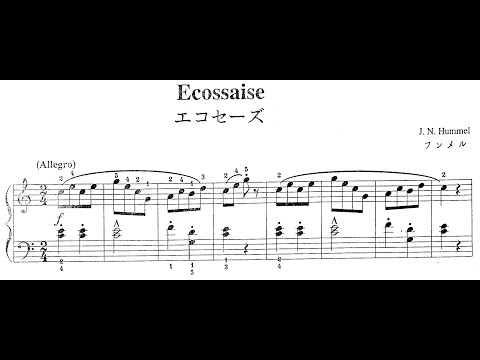 Ecossaise (J.N. Hummel) Partitions, Scores, Partituras - Suzuki.