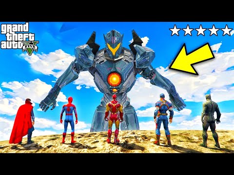 TERMINATOR GOD Attacks AVENGER ARMY in GTA 5!!!! MALAYALAM