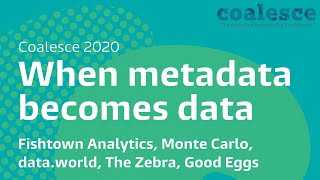 When metadata becomes data