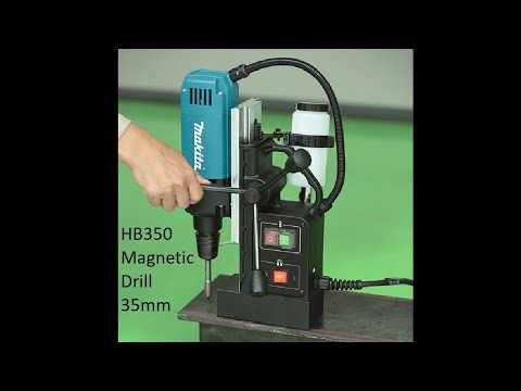 Makita Magnetinis gręžtuvas HB350 36 mm • 850 aps/min video