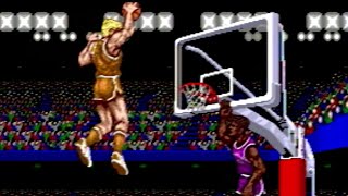 Pat Riley Basketball Complete Game Tournament Longplay Gameplay Sega Genesis