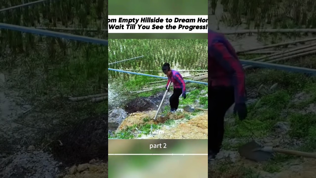 From Empty Hillside to Dream Home Wait Till You See the Progress!#fyp #DIYProjects #HomeImprovement