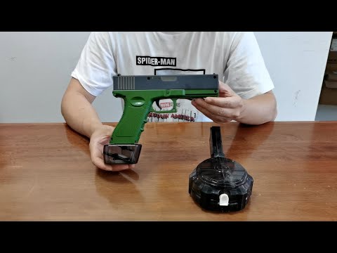 Glock Electric Water Gun with Drum Unboxing 2023
