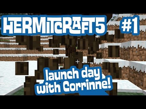 Launch day with Corrinne! — Hermitcraft April fools! Fake season 5 launch