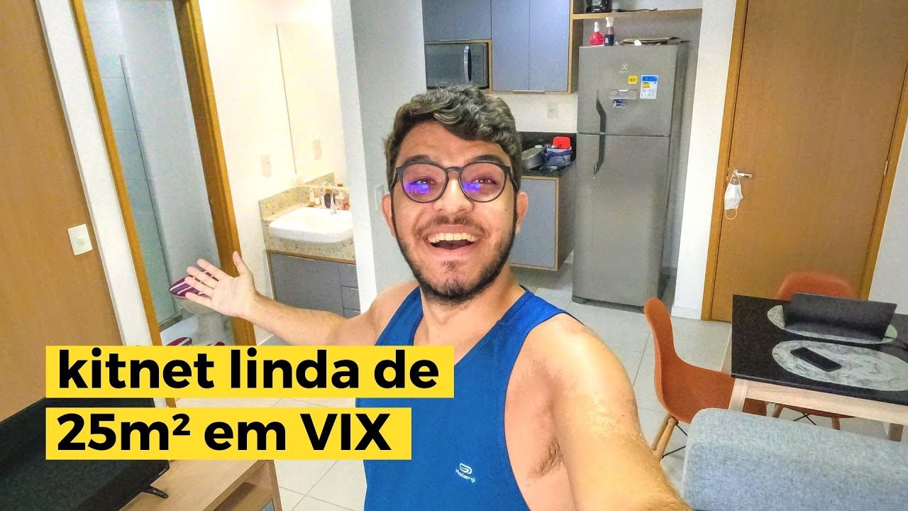 Kitnet 25m² vitória: tour airbnb com soluções inteligentes