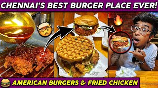 Chennai's Most Underrated Place!🤯 - American Burgers  🇺🇸🍔 & Flavoured Wings🍗 | Idris Explores
