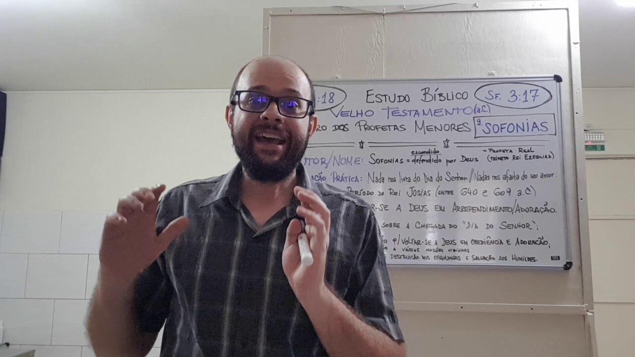 Estudo Bíblico - Livro Profético de Sofonias - 29.04.2020 - Pr. Daniel Zeuli🎓