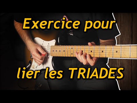 A good EXERCISE for learning how to link TRIADS on the guitar