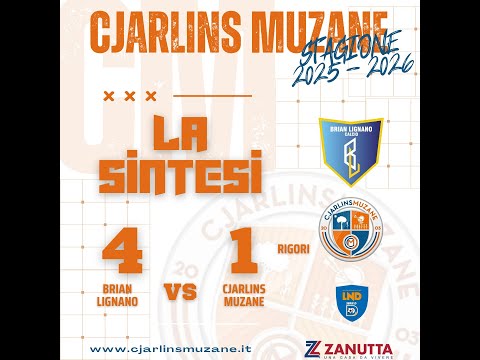 LA SINTESI DI BRIAN LIGNANO-CJARLINS MUZANE (COPPA ITALIA)