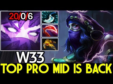 W33 [Templar Assassin] TOP Pro Mid is Back Destroy Pub Game 7.22 Dota 2