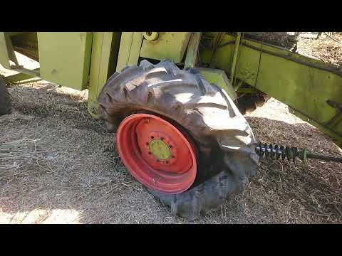Wybuch opony Claas Mercator 70 S