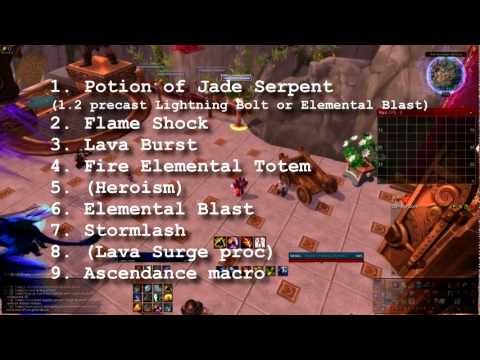 Elemental Shaman Opening Rotation - How to start a bossfight