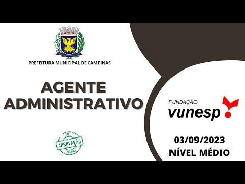 Correção Prova Matemática para Agente Administrativo da Prefeitura de Campinas (2023)